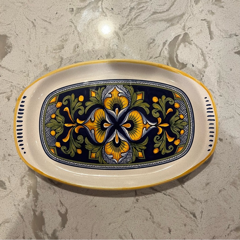 Nova Deruta Italian Pottery Ceramic Serving Platter